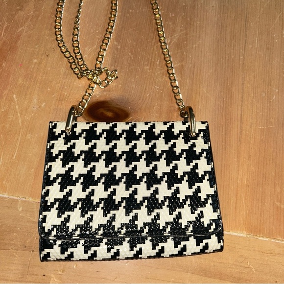 Houndstooth Black and White Women's Bag - Picture 3 of 4